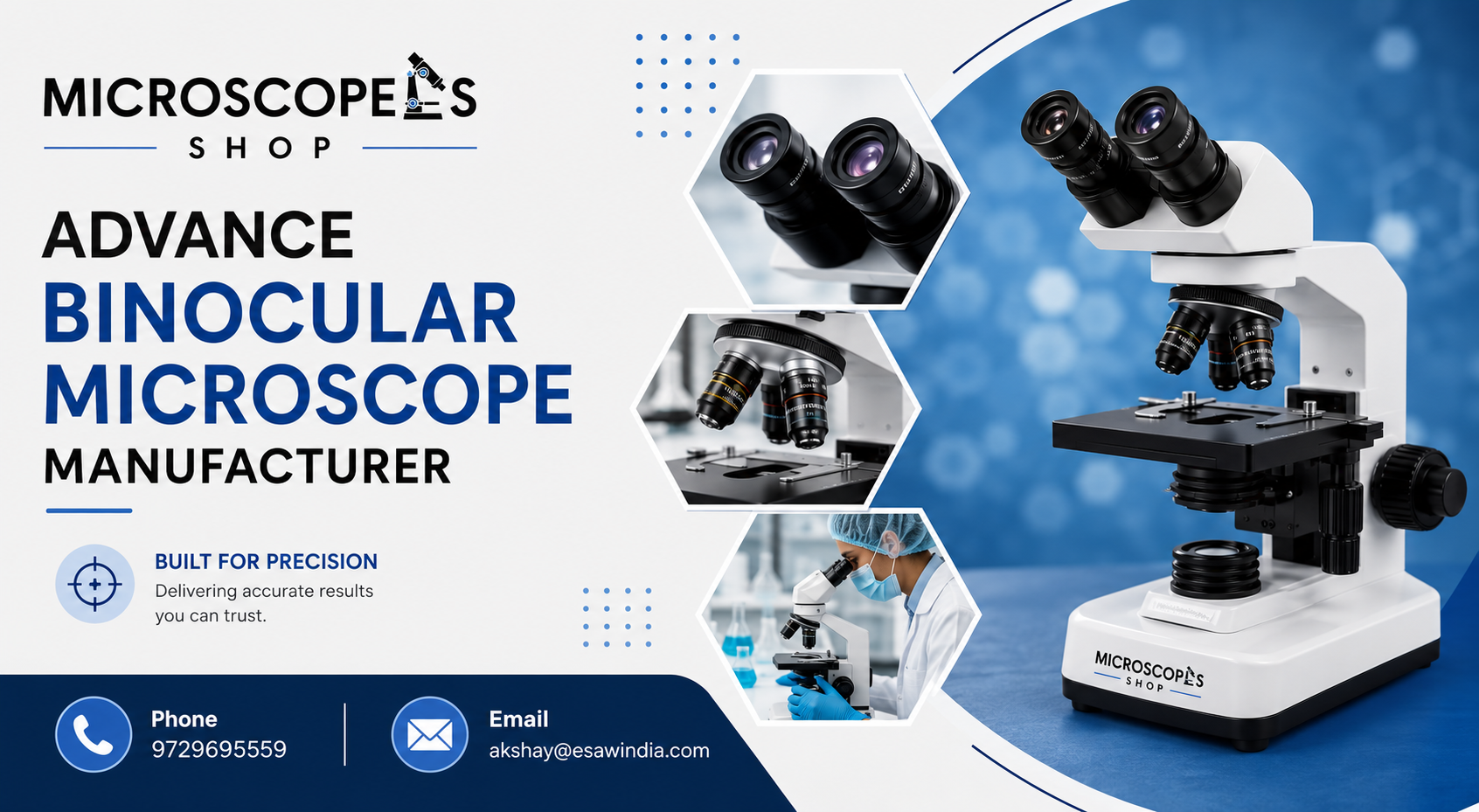 Advance Binocular Microscope Manufacturer high precision compound optical assembly lines