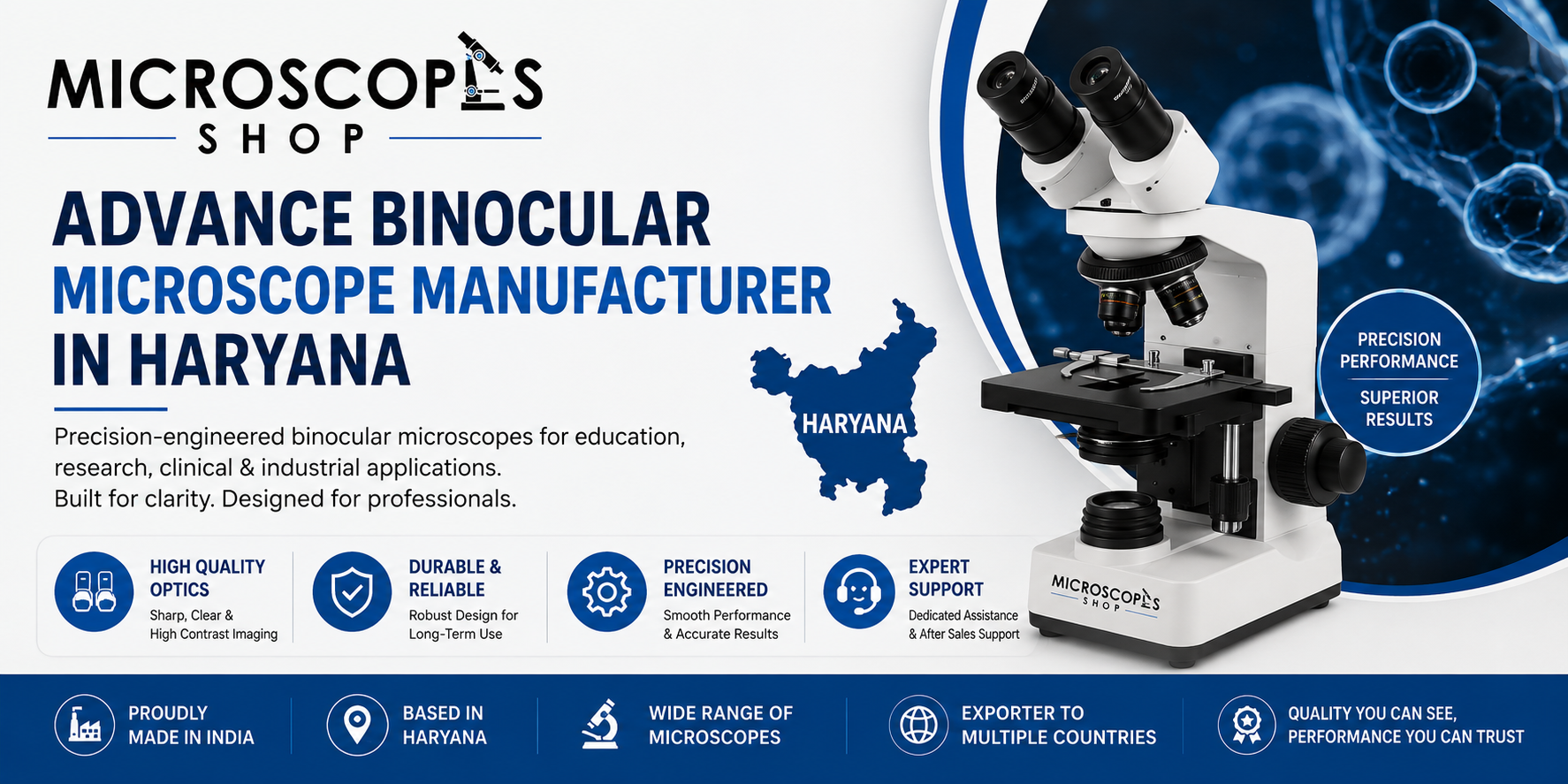 Advance Binocular Microscope Manufacturer in haryana