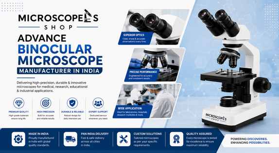 dvance Binocular Microscope Manufacturer in India compound optical assembly floor