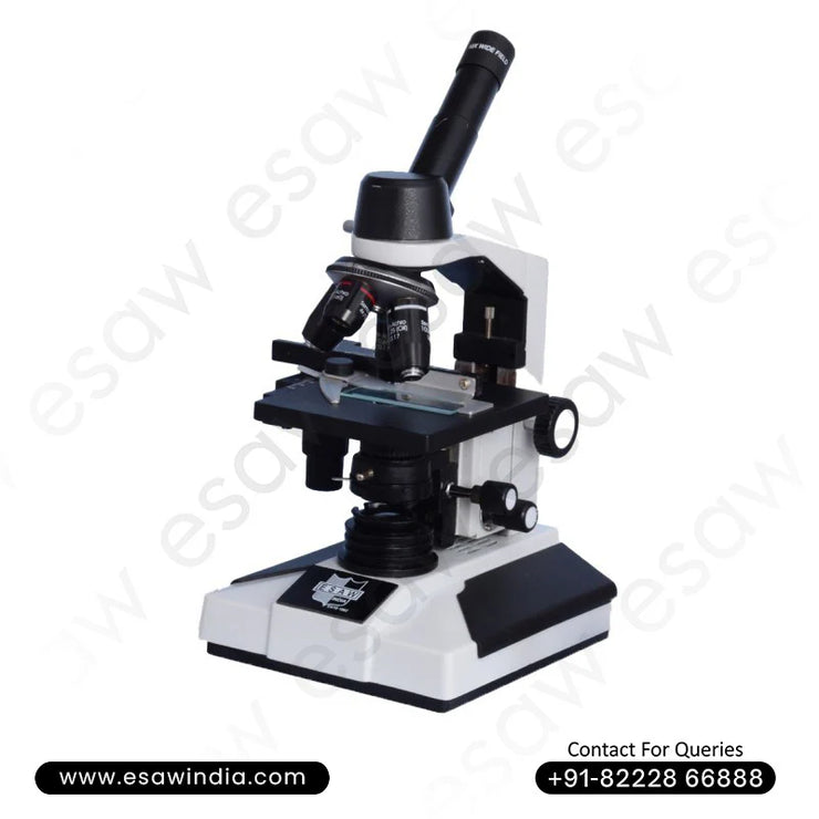 🖼️ Image ALT Tags:

"Monocular Microscope for Biology Lab Studies"

"ESAW Precision Lab Microscope for Students and Colleges"

"Educational Microscope with Metal Body and Anti-Reflection Optics"